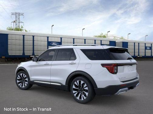 White 2026 Ford Explorer Platinum