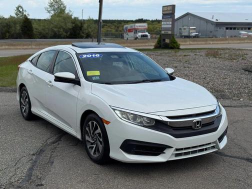 White 2016 Honda Civic EX