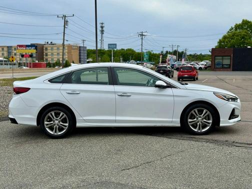 Quartz White Pearl 2018 Hyundai SONATA SEL