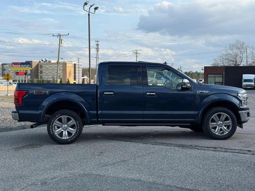 Blue 2018 Ford F-150 Lariat