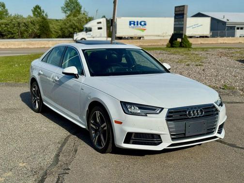 White 2017 Audi A4 2.0T Premium Plus