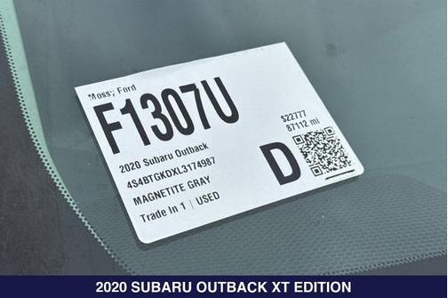 Magnetite Gray Metallic 2020 Subaru Outback ONYX EDITION XT