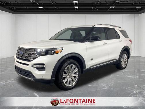 Star White Metallic Tri-Coat 2021 Ford Explorer King Ranch