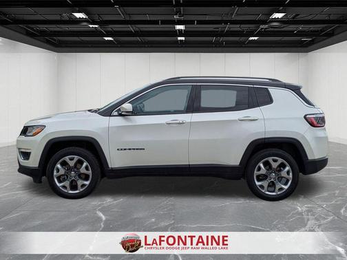 Pearl White Tri-Coat 2021 Jeep Compass Limited