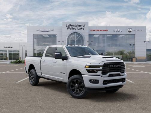 Bright White Clear-Coat Exterior Paint 2026 RAM 2500 Laramie Crew Cab 4x4 6'4' Box