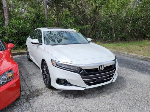 Platinum White Pearl 2021 Honda Accord EX-L