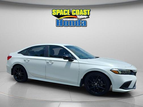 Platinum White Pearl 2022 Honda Civic Sport