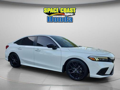 Platinum White Pearl 2024 Honda Civic Sport