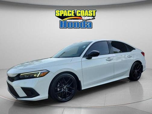 Platinum White Pearl 2024 Honda Civic Sport