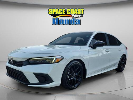 Platinum White Pearl 2024 Honda Civic Sport