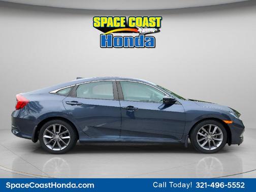 Cosmic Blue Metallic 2019 Honda Civic EX