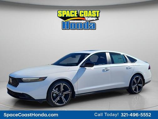 Platinum White Pearl 2026 Honda Accord Hybrid Sport