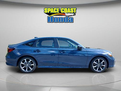 Blue 2026 Honda Civic Hybrid Sport Touring