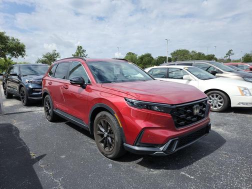 Radiant Red Metallic 2024 Honda CR-V Hybrid Sport
