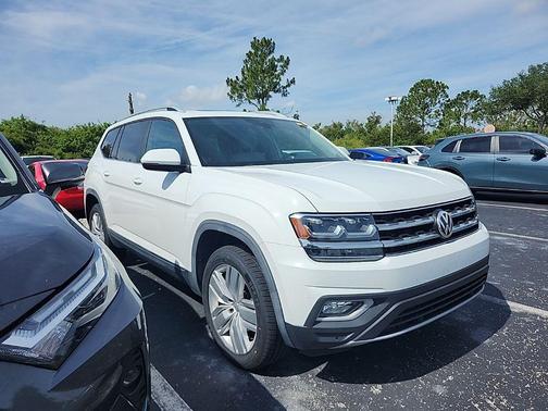 Pure White 2019 Volkswagen Atlas 3.6L SEL