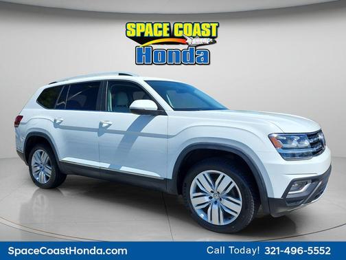 Pure White 2019 Volkswagen Atlas 3.6L SEL