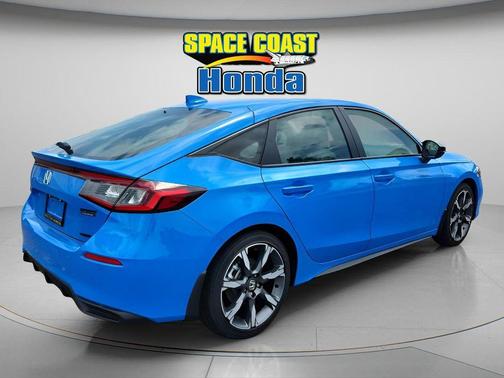 Blue 2026 Honda Civic Hybrid Sport Touring