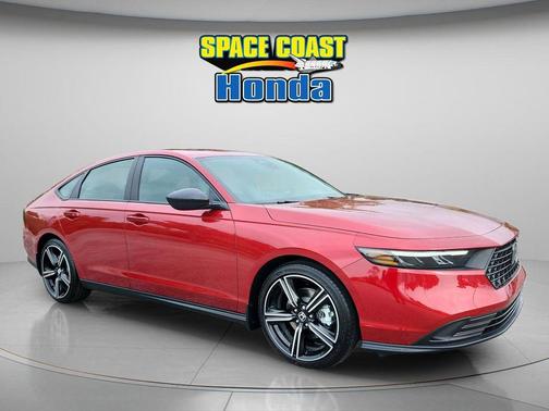 Radiant Red 2026 Honda Accord Hybrid Sport