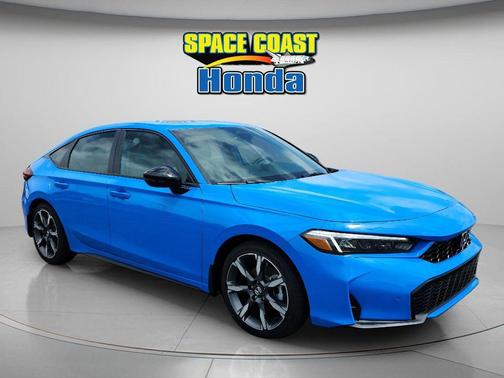 Blue 2026 Honda Civic Hybrid Sport Touring