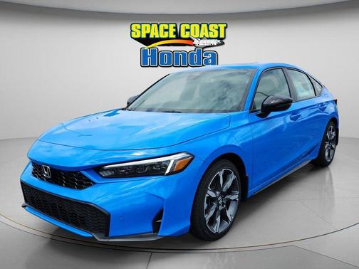 Blue 2026 Honda Civic Hybrid Sport Touring