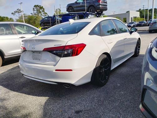 Platinum White Pearl 2024 Honda Civic Sport