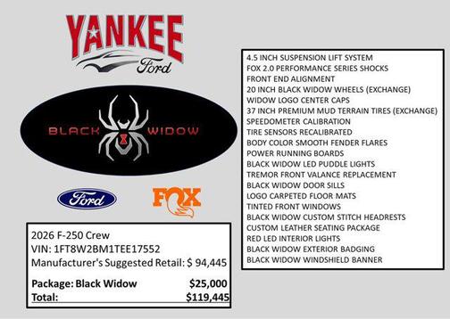 AGATE BLACK 2026 Ford F-250 Lariat
