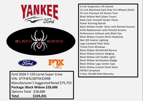 AGATE BLACK METALLIC 2026 Ford F-150 Lariat