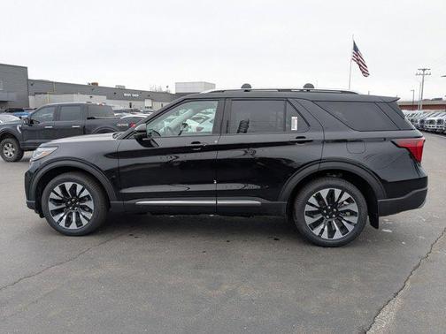 Agate Black Metallic 2026 Ford Explorer Platinum