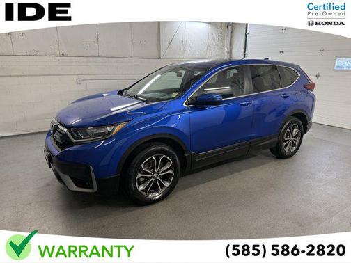 Aegean Blue Metallic 2022 Honda CR-V AWD EX