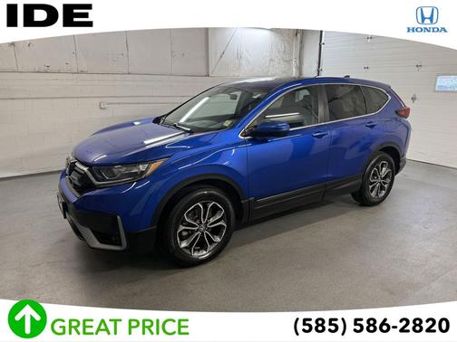 Aegean Blue Metallic 2022 Honda CR-V AWD EX