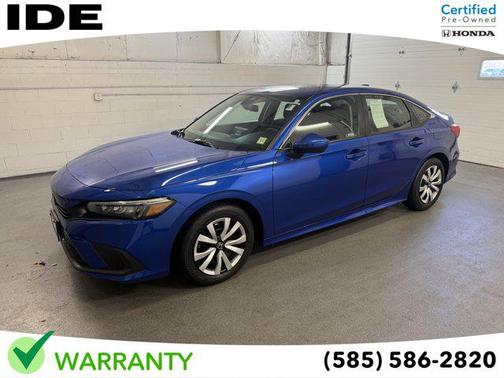 Aegean Blue Metallic 2023 Honda Civic LX