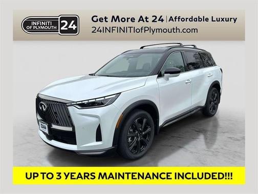 Radiant White/Black Obsidian 2027 INFINITI QX60 AUTOGRAPH