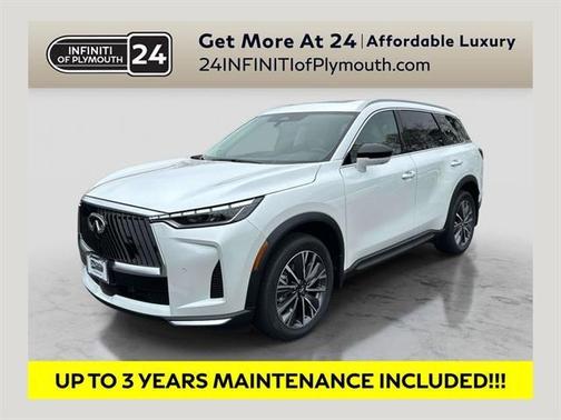 Radiant White 2027 INFINITI QX60 LUXE AWD