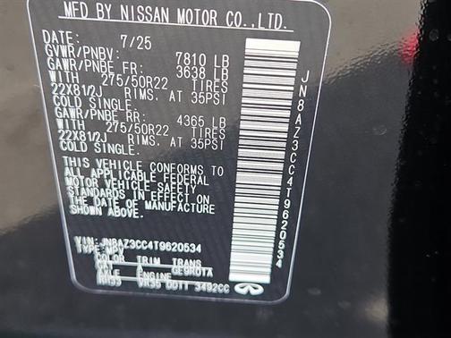 2026 INFINITI QX80 AUTOGRAPH AWD