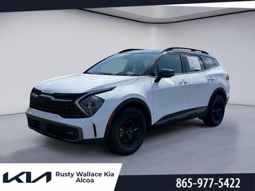 Glacier White Pearl/Ebony Black Roof 2024 Kia Sportage S