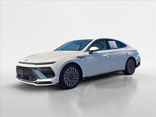 Serenity White 2024 Hyundai SONATA Hybrid SE