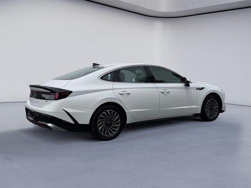 Serenity White 2024 Hyundai SONATA Hybrid SE