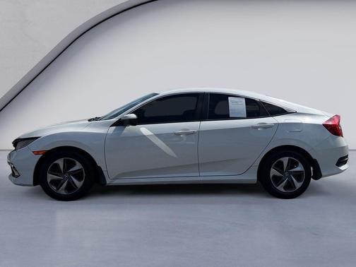 Platinum White Pearl 2019 Honda Civic LX