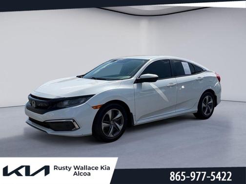 Platinum White Pearl 2019 Honda Civic LX