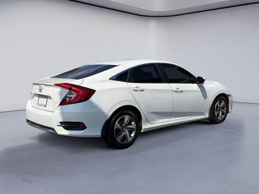 Platinum White Pearl 2019 Honda Civic LX