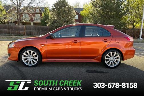 Orange 2010 Mitsubishi Lancer Sportback GTS