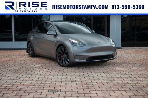 Silver 2023 Tesla Model Y Performance