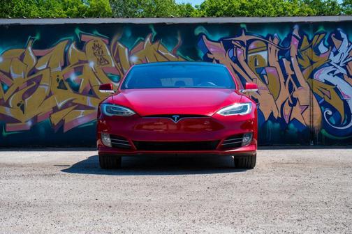 Red Multi-Coat 2017 Tesla Model S 90D