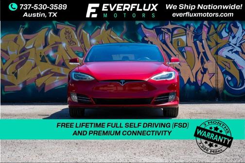 Red Multi-Coat 2017 Tesla Model S 90D