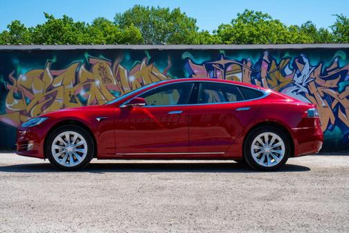 Red Multi-Coat 2017 Tesla Model S 90D