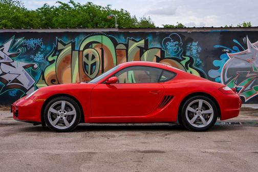 Red 2008 Porsche Cayman Coupe 2D