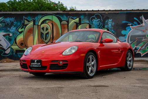 Red 2008 Porsche Cayman Coupe 2D