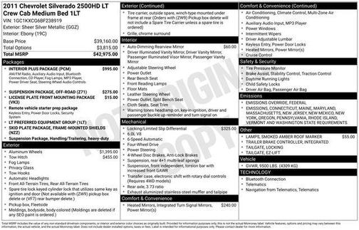 2011 Chevrolet Silverado 2500 LT