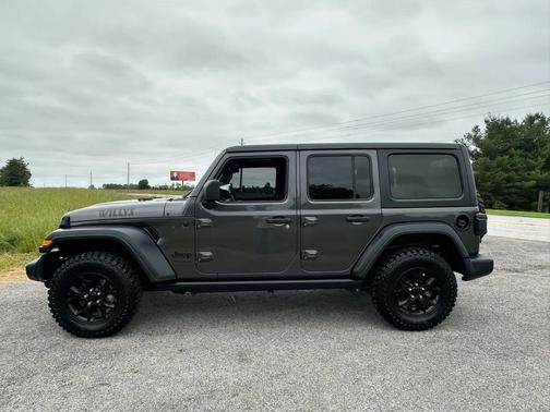 Gray 2020 Jeep Wrangler Unlimited Willys 4x4