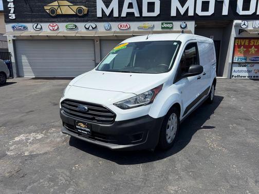 Frozen White 2020 Ford Transit Connect XL Cargo Van